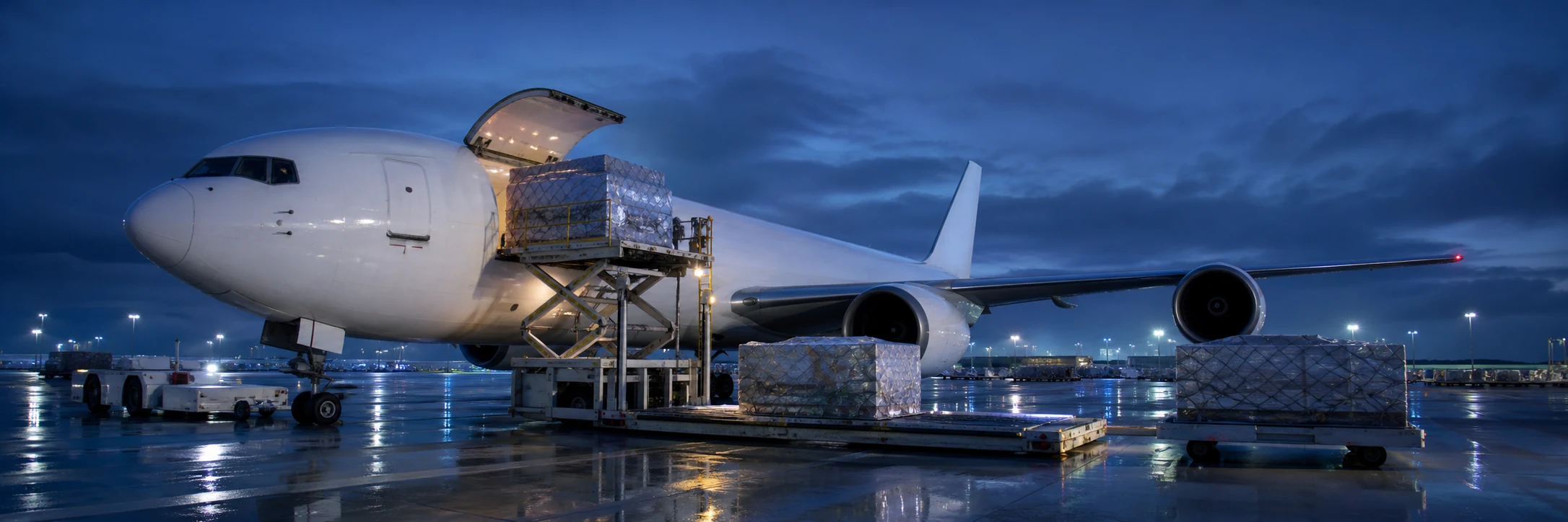 International air-cargo gateway supporting onward shipment movement